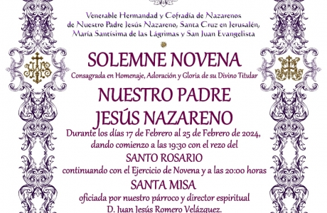 Novena Ntro. Padre Jesús Nazareno